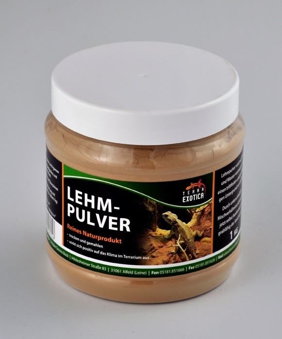 Lehmpulver - 1 kg in Dose - Braun